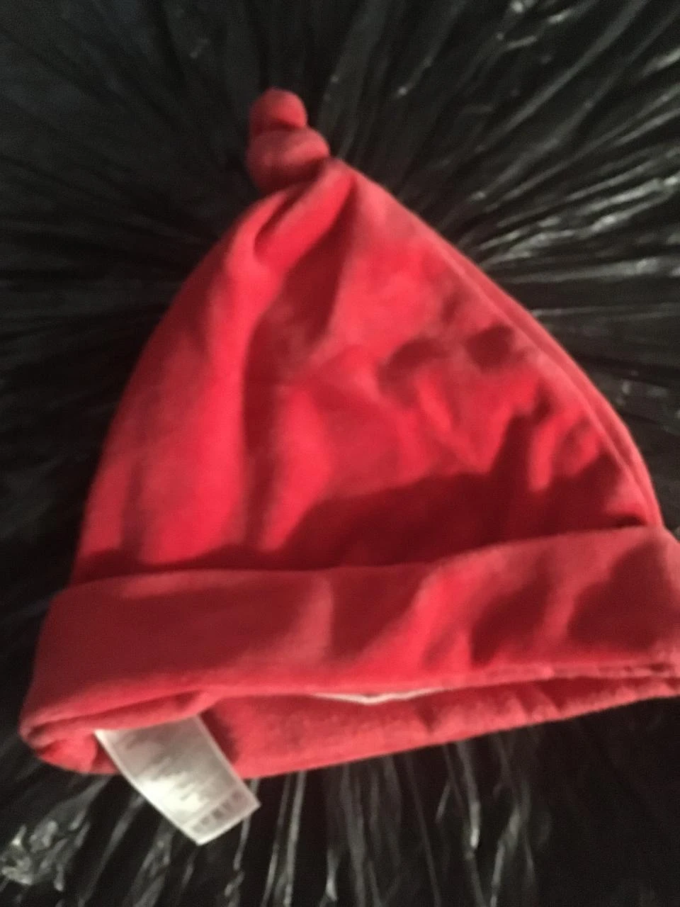 Disney Store embroidered Winnie the Pooh "My First Christmas" baby Christmas hat 6/12 M – photo 2